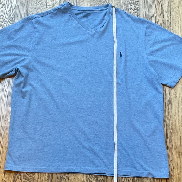 Polo Ralph Lauren Light Blue V-Neck T-Shirt - Picture 7 of 9